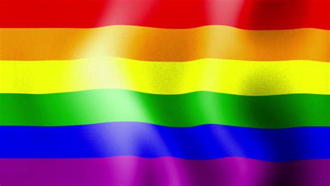 Waving Rainbow Flag Stock Footage Video 1293262 Shutterstock