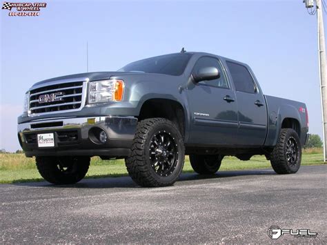 Gmc Sierra 1500 Fuel Krank D517 Wheels Matte Black And Milled