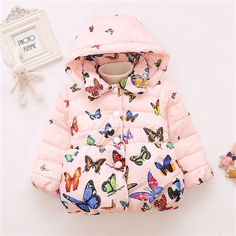 European Style Kids Baby Coat Fashion Baby Girl Winter Clothes Hooded