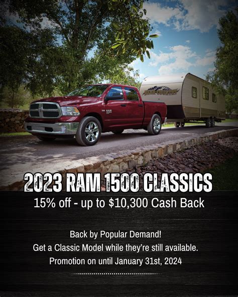 January 2024 Promotion Ram 1500 Classics Alberni Chrysler