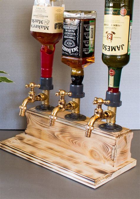 All parts and fittings that come into contact with liquor were cleaned. Triple Liquor Alcohol Whiskey wood Dispenser Gift for him | Etsy | Liquor dispenser diy, Liquor ...