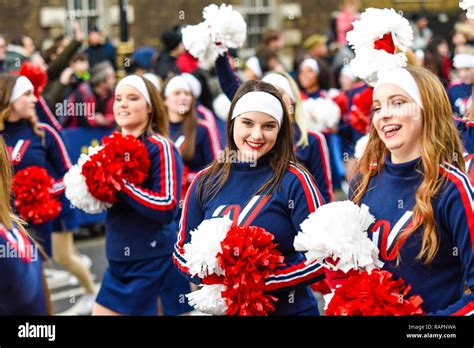 Varsity Spirit All American Cheerleaders At Londons New Years Day