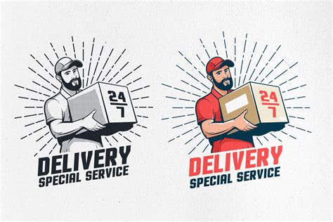 Delivery Service Retro Logo By Agor2012 Thehungryjpeg