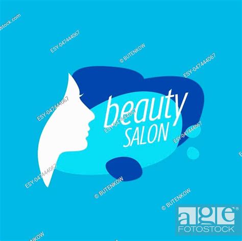 Template Design Logo Beauty Salon Vector Illustration Of Icon Stock
