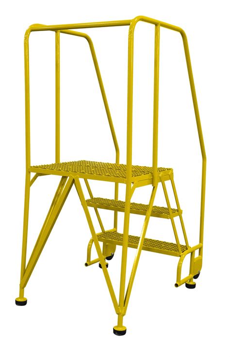 Cotterman 3 Step Tilt And Roll Ladder Expanded Metal Step Tread 60 In