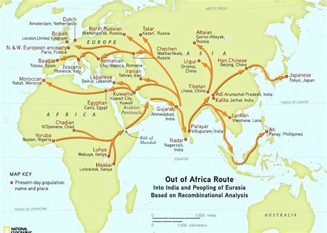 Modern Humans Wandered Out Of Africa Via Arabia Human Migration Map History