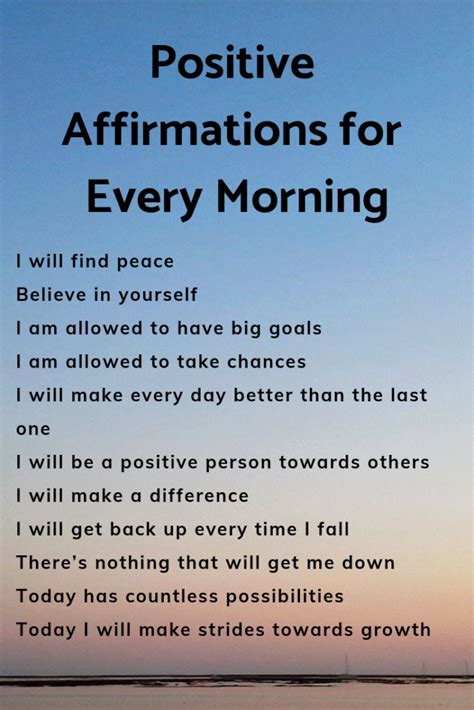 Positive Affirmations For Every Morning Sandy Toast