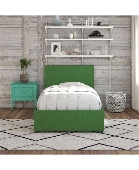 Novogratz Collection Novogratz Kelly Upholstered Twin Bed With Storage