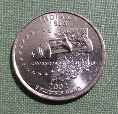 2002d Indiana State Quarter For Sale Buy Now Online Item 139775