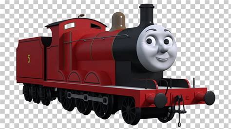 Thomas And Friends James The Red Engine Train Rail Transport Png Clipart