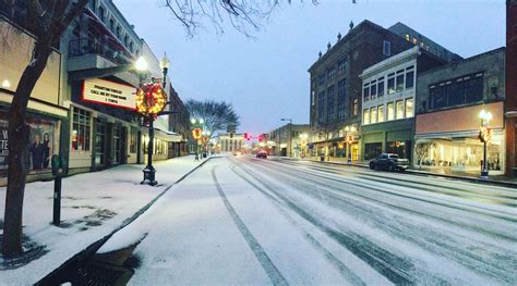Downtown Shreveport At Dawn Still Coming Down Roads Are Starting To