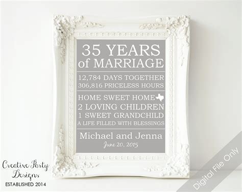 10 Pretty 35Th Wedding Anniversary Gift Ideas 2023
