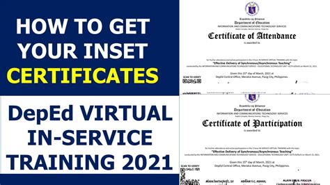 How To Get Your Inset Certificates Deped Virtual In Service Training Vrogue