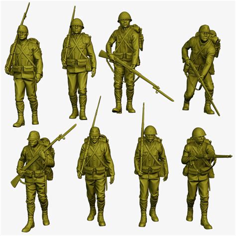 Artstation Japanese Soldier Ww2 J1 Pack2 Resources