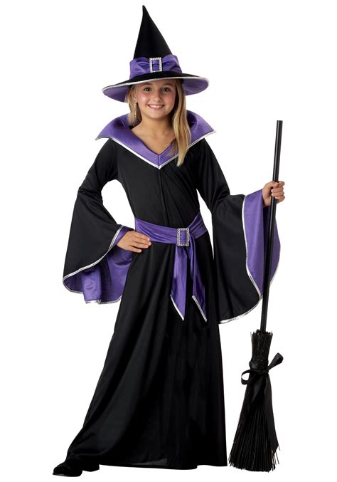 Child Glamour Witch Costume Kids Witch Halloween Costumes