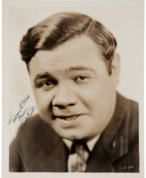 Babe Ruth Signed 8 X 10 Photograph A Rare Image Of Ruth Smiling