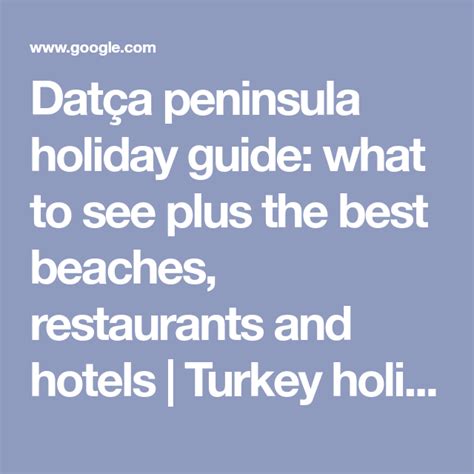 datça peninsula turkey holiday guide what to see plus best beaches hotels and food holiday