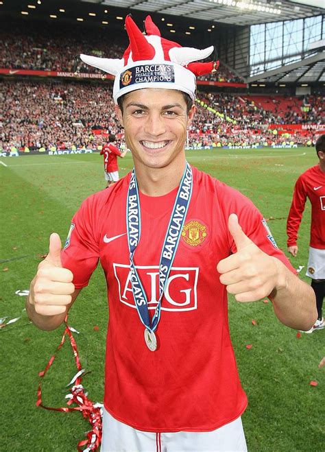 Manchester England May 16 Cristiano Ronaldo Of Manchester United