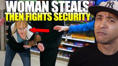 Woman Caught Shoplifting Refuses To Cooperate And This Happens Youtube