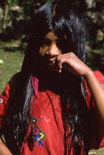 Mayan Girl With Long Black Hair Chajul 1982 — Calisphere