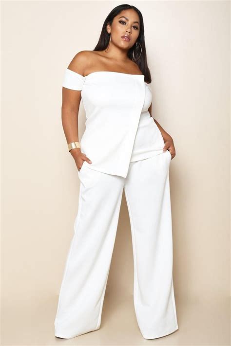 i need this made with images plus size white outfit plus size white jumpsuit all white