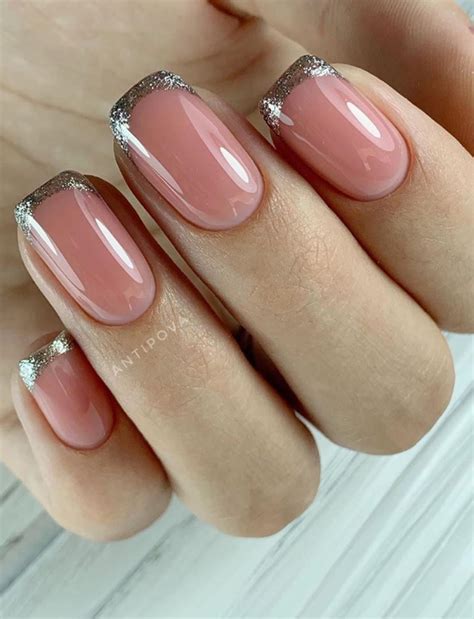 61 Beautiful Acrylic Short Square Nails Design For French Manicure Nails Fashionsum