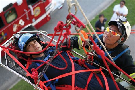 Dvids Images Firefighters Conduct Rope Rescue Training Image 3 Of 3
