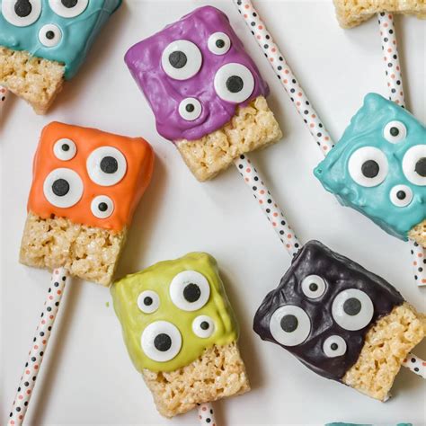 You'll love these recipes as this is a piece of cake recipe to transport you back to the good old days of swing sets and hopscotch. Monster Rice Krispie Treats Recipe | Lil' Luna