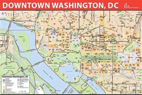 Map Of Downtown Washington Dc Verjaardag Vrouw 2020