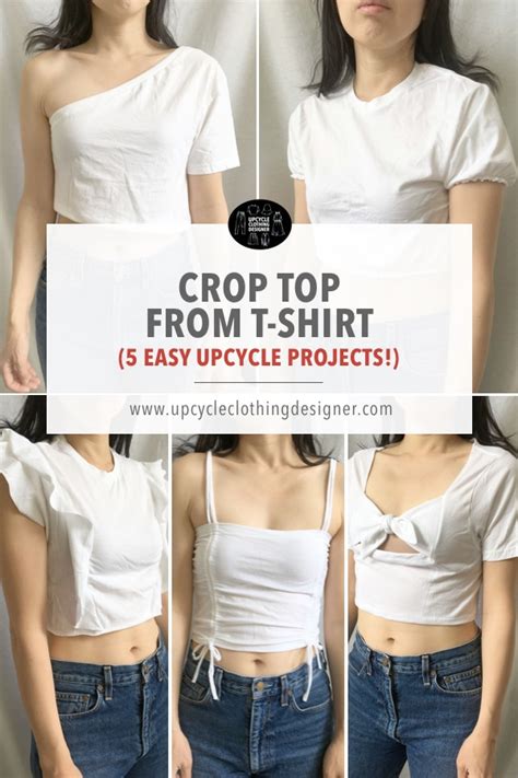 Crop Top From T Shirt 6 Easy Upcycle Projects Fashion Wanderer