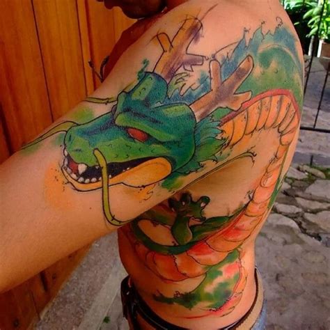 They are one of the most famous tattoo subjects in the world, not only because of their popularity throughout. Dbz shenron | Dragon ball tattoo, Anime tattoos, Z tattoo