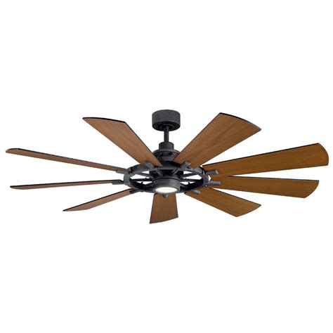 Compareclick to add item hunter® loft 72 matte white indoor/outdoor industrial hvls ceiling fan to the compare list. 65" Industrial Spoke Ceiling Fan - Shades of Light