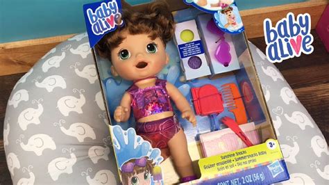 Unboxing New Baby Alive Sunshine Snacks Doll With Popsicle Feeding