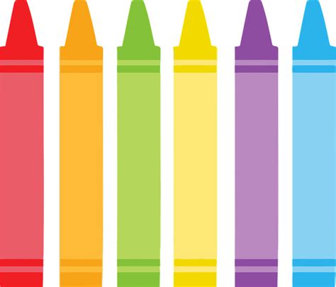 Colorful Crayons Draw Various Learning Colors Learning Centers