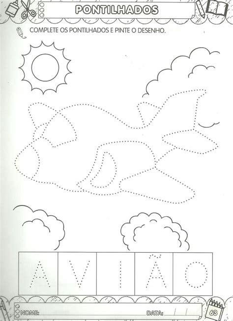 Desenho Pontilhado Para Colorir E Imprimir