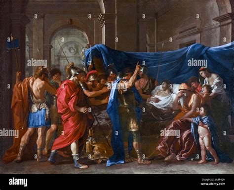Nicolas Poussin Painting The Death Of Germanicus 1627 Stock Photo