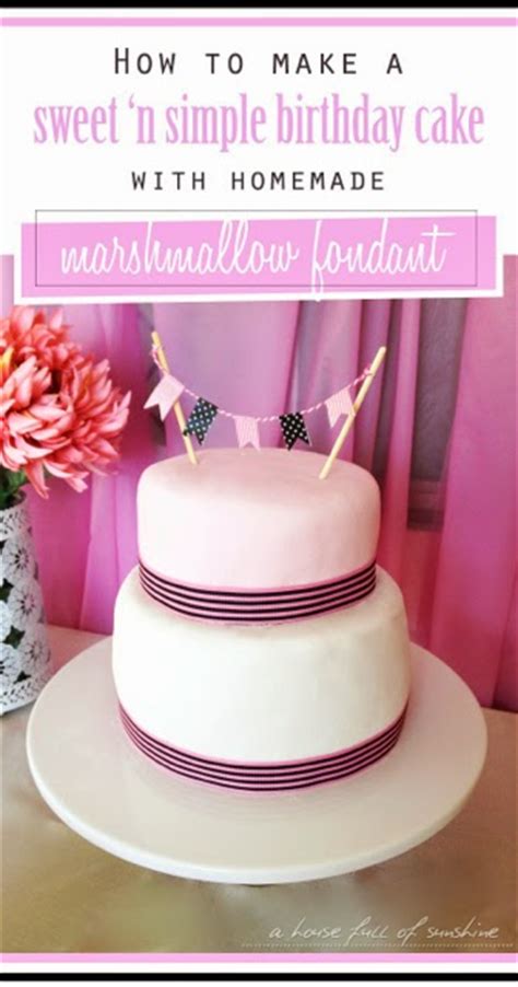 Submitted 7 years ago by suckmyleft1. How to make a simple birthday cake with home-made marshmallow fondant! | A House Full of Sunshine