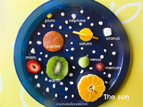 Solar System Snack Edible Crafts