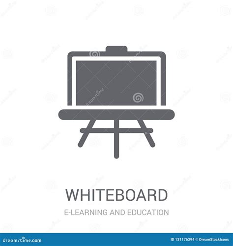 Whiteboard Icon Trendy Whiteboard Logo Concept On White Background