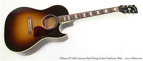 Gibson Cf 100 Cutaway Steel String Sunburst 2015