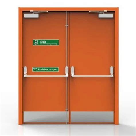 Double Door Powder Coated Fire Rated Steel Doors For Commercial At Rs