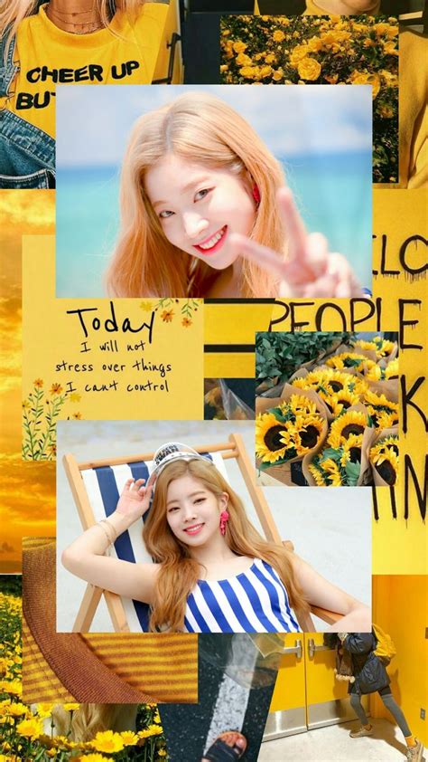 Please contact us if you want to publish a twice aesthetic wallpaper on our site. Twice-Dahyun Aesthetic Yellow | Aesthetic pastel wallpaper ...