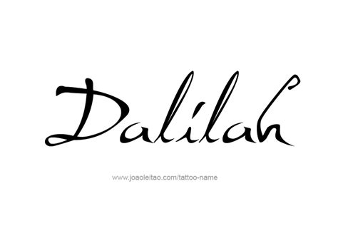 Dalilah Name Tattoo Designs