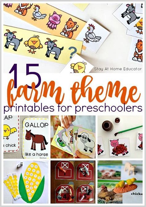 15 Free Farm Theme Printables For Preschoolers Plan Your Farm Theme