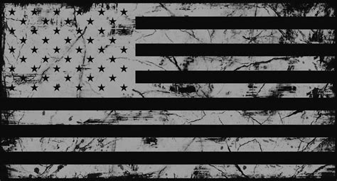 American Flag Distressed Gray By Zingarostudios Redbubble