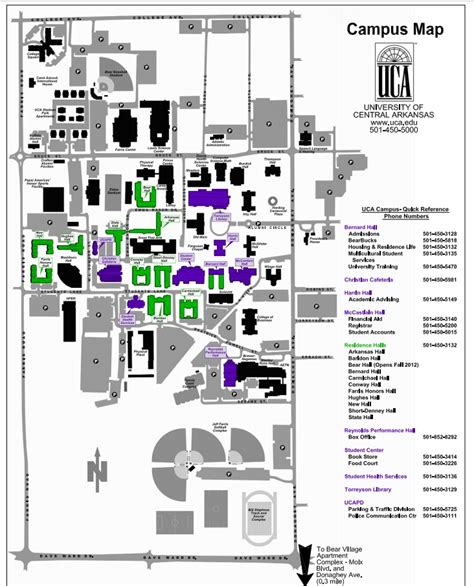 Uca Campus Map Conway Arkansas Map