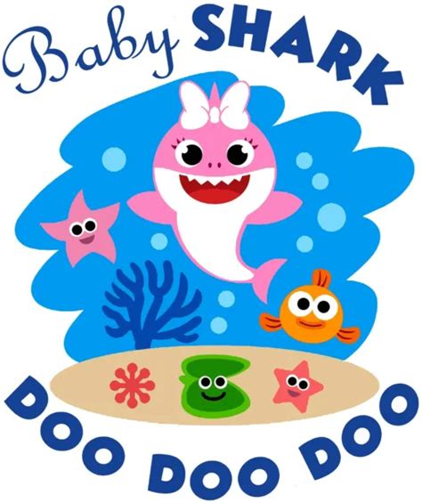 Baby Shark Do Do Do Iron On Transfer For T Shirt Light And Dark Fabrics