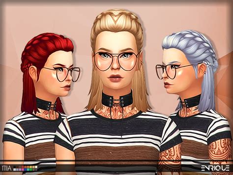 Sims 4 Ccs The Best Enriques4 Mia Hair By Jruvv Sims 4 Sims Images