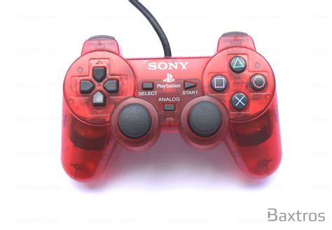Ps1 Official Dual Shock Controller Red Ps1 Controller Baxtros