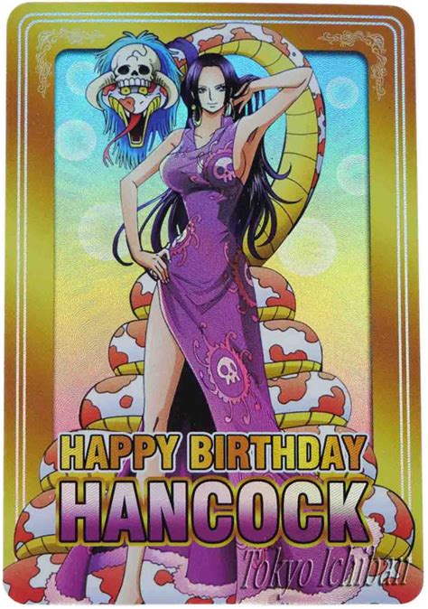 One Piece Sexy Trading Card Boa Hancock Happy Birthday Edition 1 Tokyo Ichiban